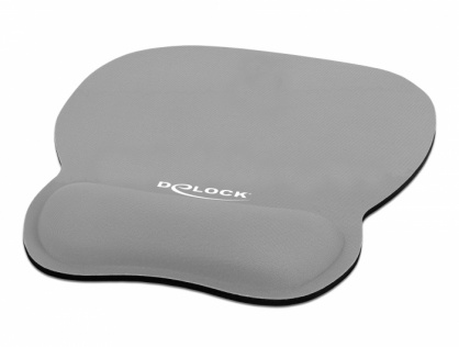 Mouse pad ergonomic cu suport pentru incheietura mainii Gri, Delock 12698
